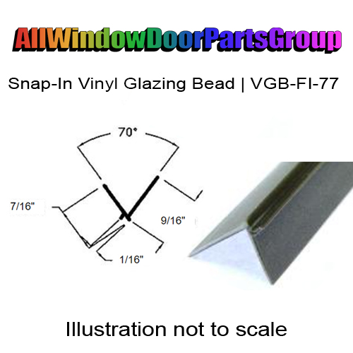 Snap-In Vinyl Glazing Bead | AWDP-VGB-FI-77