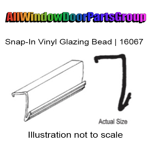 Snap-In Vinyl Glazing Bead | AWDP-LEE-16067