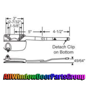 Truth EntryGard Split Arm Sill Mounted Casement Operator