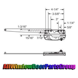 Truth Single Arm Sill Mounted Casement Operator