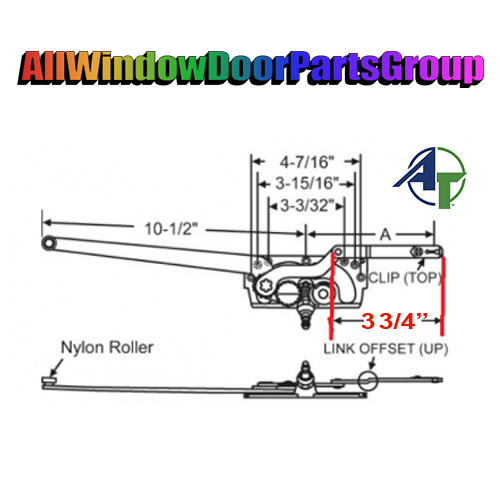 Truth EntryGard Dual Arm Casement Operator | 3 3/4" Short Arm - Image 2