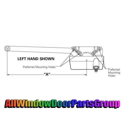 Truth Single Arm Casement Operator | 9 1/2" or 13 1/2" - Image 2