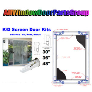 Standard Duty KD Sliding Screen Door Replacement Kit