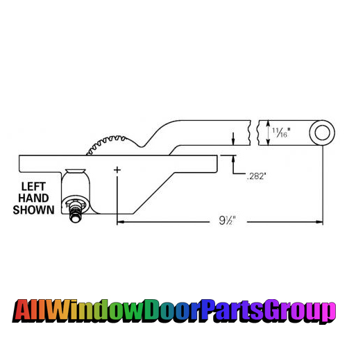Truth Single Arm Casement Operator | 9 1/2" Arm - Image 3