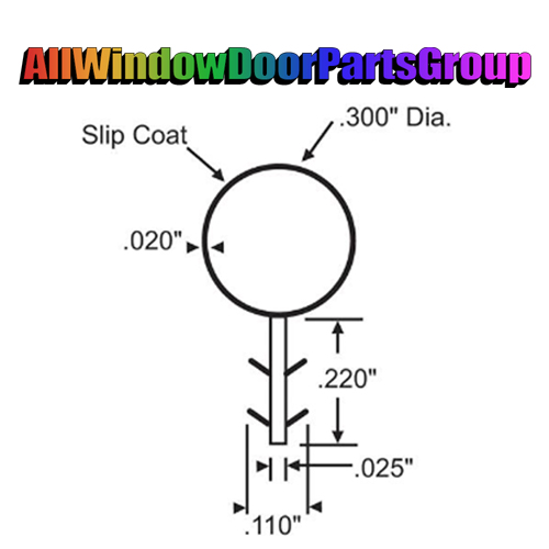 Kerf Bulb Window Weather-Strip Seal 0.300 Diameter - Image 2