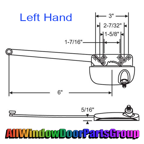 Truth Single Arm Casement Operator | 6" - Image 2