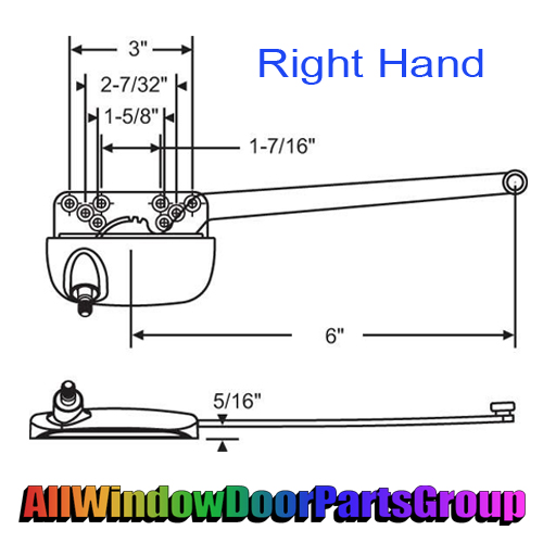 Truth Single Arm Casement Operator | 6" - Image 3