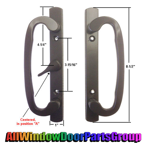 Sliding Patio Door Handle | Bronze - Image 2