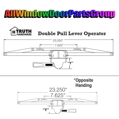 Double Pull Lever Awning Operator | 23.25" - Image 2