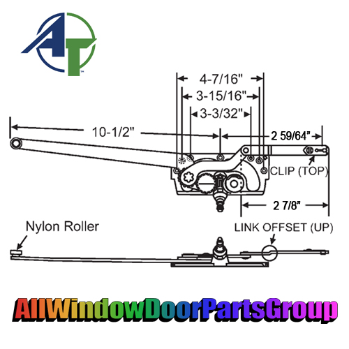 Truth EntryGard Dual Arm Casement Window Operator | 2 7/8" - Image 2